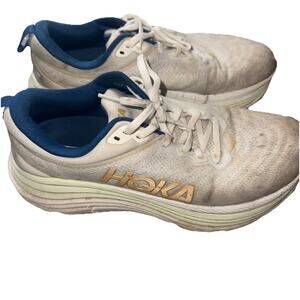 Men’s Hoka White Tennis Shoes 9.5B Running Shoes (SRB)